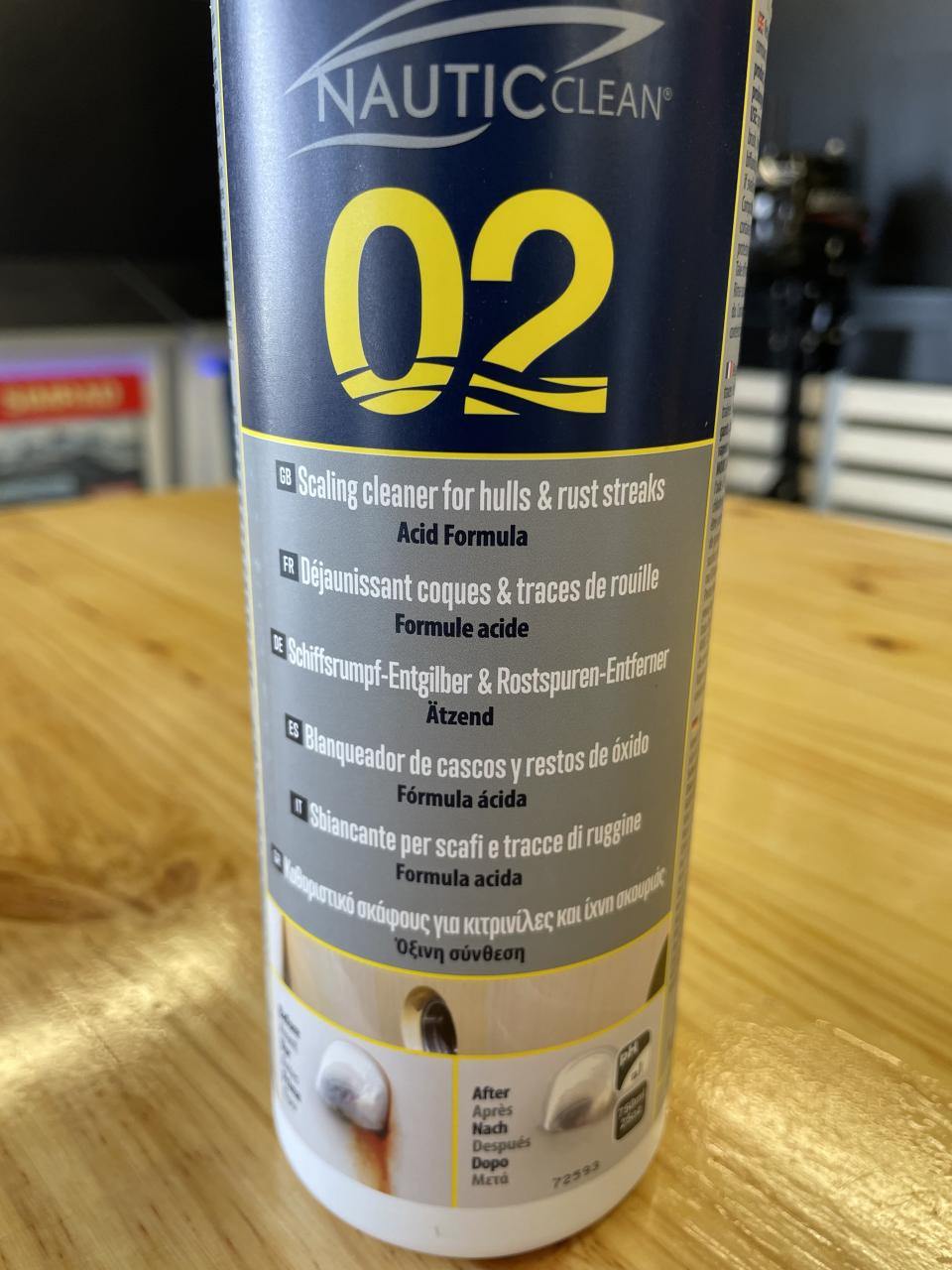NAUTIC CLEAN N°2 DEJAUNISSANT COQUES ET COULURES DE ROUILLE 750ML