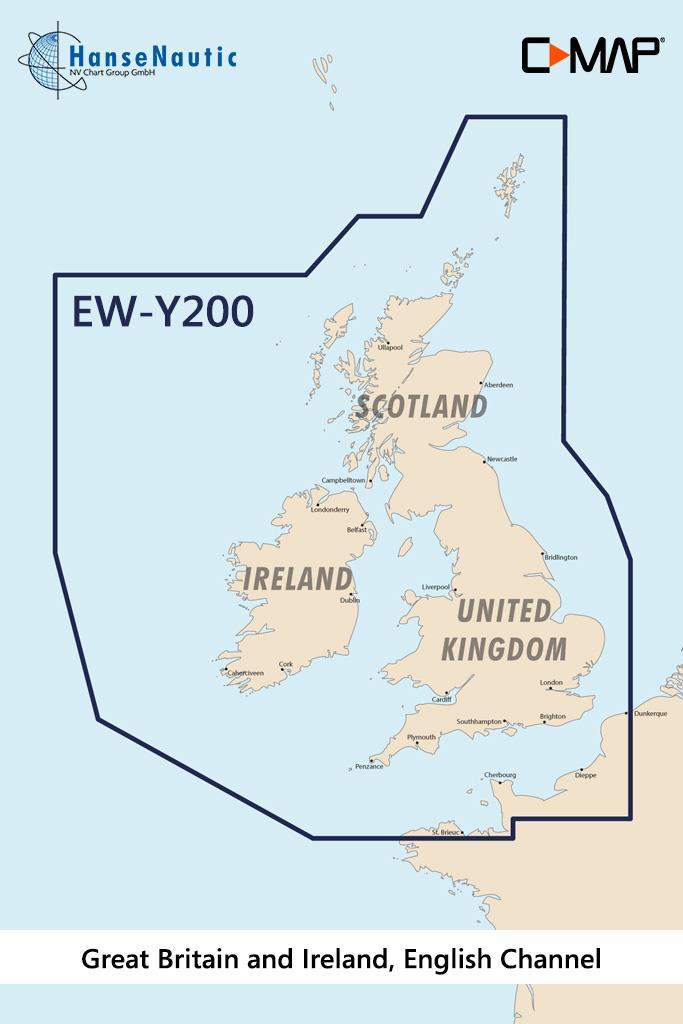 CARTE C-MAP DISCOVER - UNITED KINGDOM & IRELAND