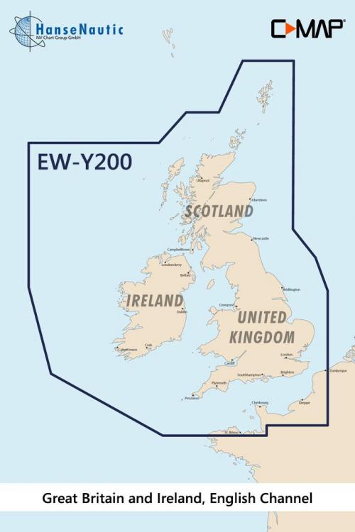 CARTE C-MAP DISCOVER - UNITED KINGDOM & IRELAND