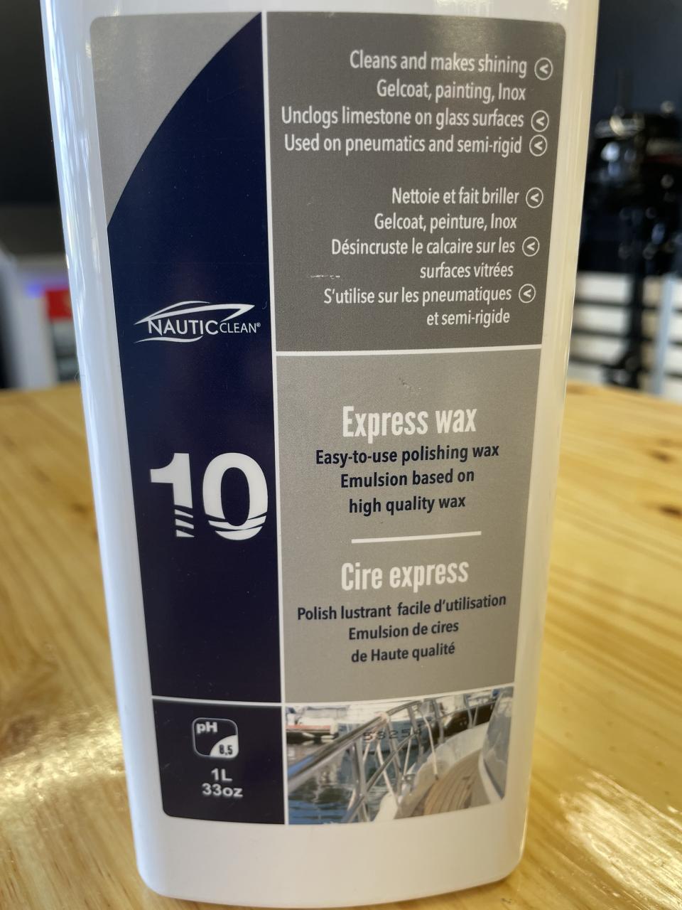 NAUTIC CLEAN N°10 CIRE EXPRESS - FLACON 1L