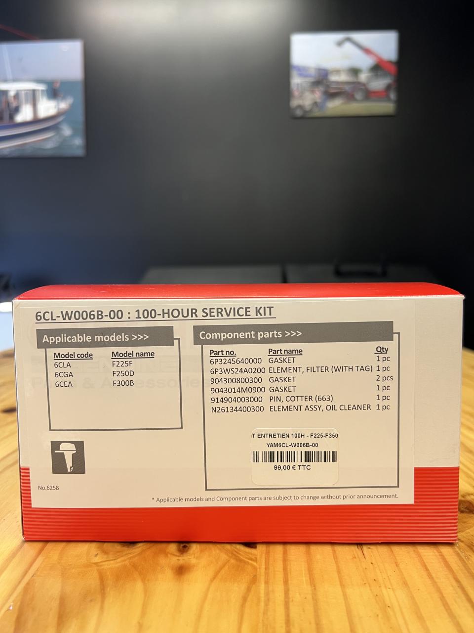 kit entretien 100 heures moteur F225 à F300