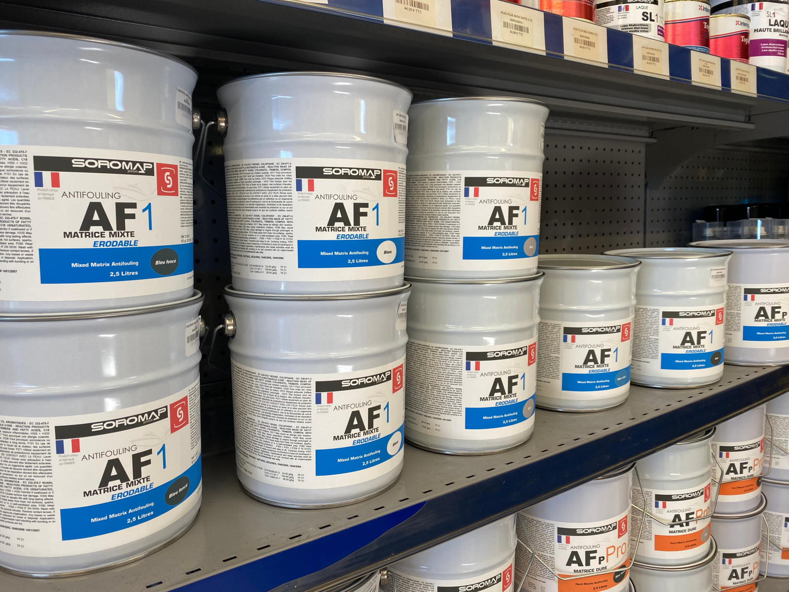 Antifouling AF1 ROUGE 2.5L matrice mixte érodable