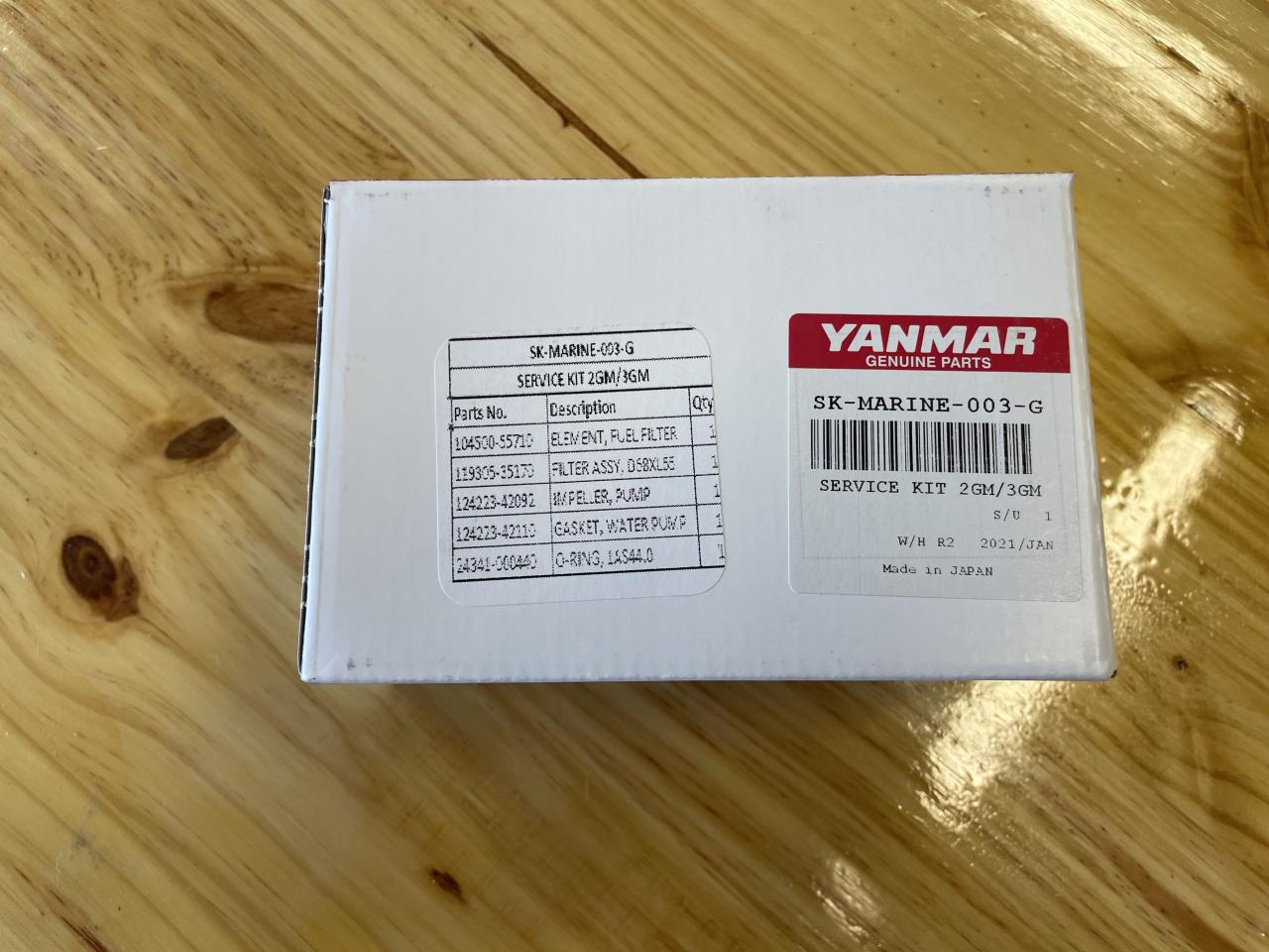 KIT ENTRETIEN YANMAR 2GM / 3GM