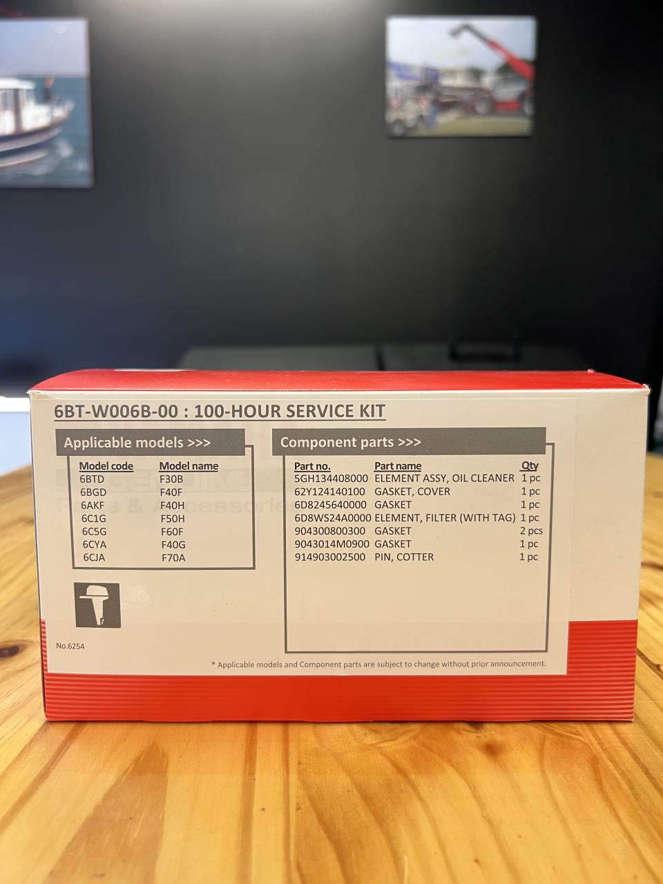 kit entretien 100 heures moteur F30 à F70